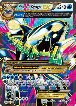 Primal Kyogre EX (Alpha 149  - Holofoil XY  Primal Clash - Ultra Rare
