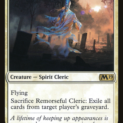 Remorseful Cleric (M19-033) - Core Set 2019 Foil