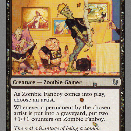 Zombie Fanboy (UNH-069) - Unhinged Foil