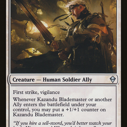 Kazandu Blademaster (ZEN-016) - Zendikar