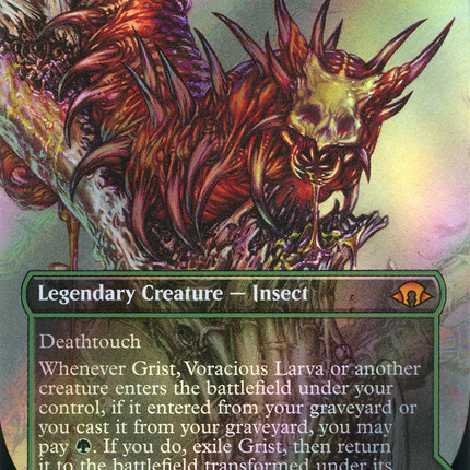 Grist, Voracious Larva // Grist, the Plague Swarm (MH3-472) - Modern Horizons 3 (Borderless) Foil