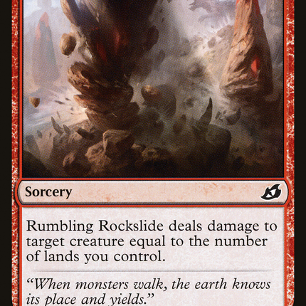 Rumbling Rockslide (IKO-134) - Ikoria: Lair of Behemoths Foil