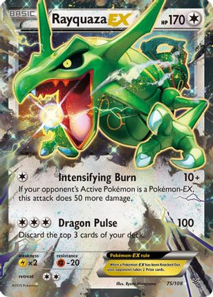Rayquaza EX (75) 075/108  - Holofoil XY  Roaring Skies - Ultra Rare