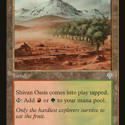 Shivan Oasis (INV-327) - Invasion