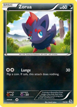 Zorua (#13)/30  BW Trainer Kit Excadrill & Zoroark - Common