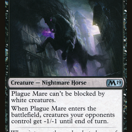 Plague Mare (M19-114) - Core Set 2019 Foil