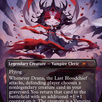 Drana, the Last Bloodchief (SLD-1684) - Secret Lair Drop (Borderless) Foil