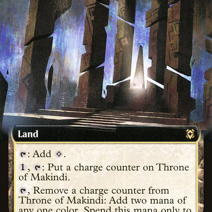 Throne of Makindi (ZNR-379) - Zendikar Rising: (Extended Art) Foil