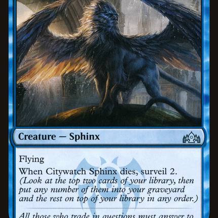 Citywatch Sphinx (GRN-033) - Guilds of Ravnica