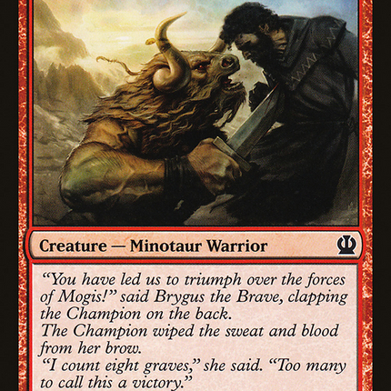 Borderland Minotaur (THS-114) - Theros Foil