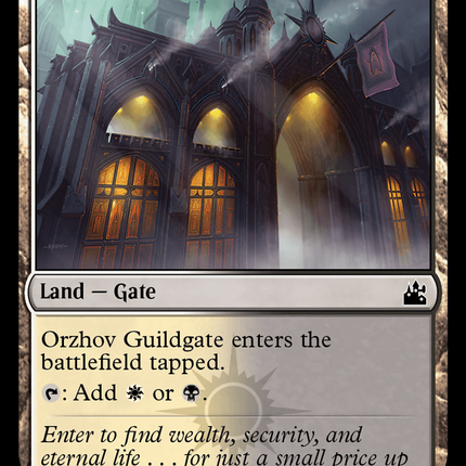 Orzhov Guildgate (RVR-282) - Ravnica Remastered Foil