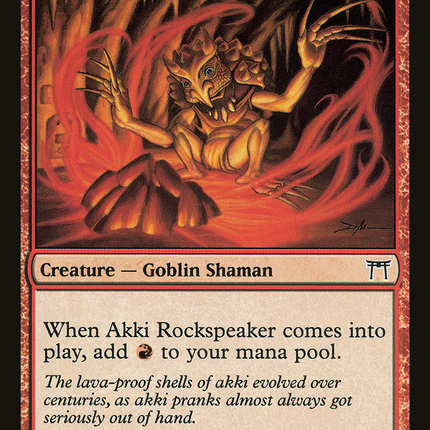 Akki Rockspeaker (CHK-154) - Champions of Kamigawa