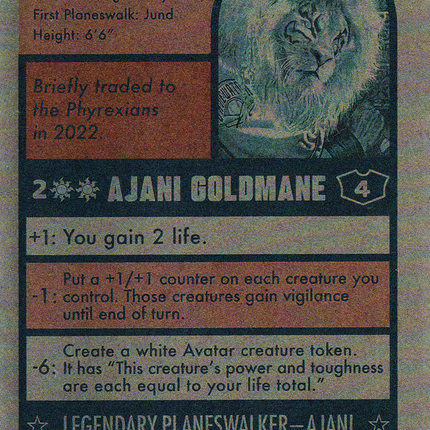 Ajani Goldmane // Ajani Goldmane (SLD-745) - Secret Lair Drop: (Full Art) (Borderless) Foil