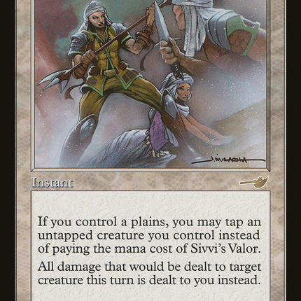 Sivvi's Valor (NMS-022) - Nemesis Foil