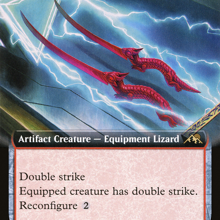 Lizard Blades (NEO-468) - Kamigawa: Neon Dynasty: (Extended Art) Foil