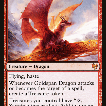 Goldspan Dragon (KHM-139) - Kaldheim Foil