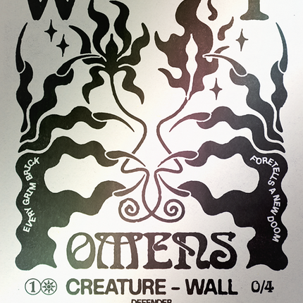 Wall of Omens (SLD-1518) - Secret Lair Drop: (Showcase) (Borderless) Foil