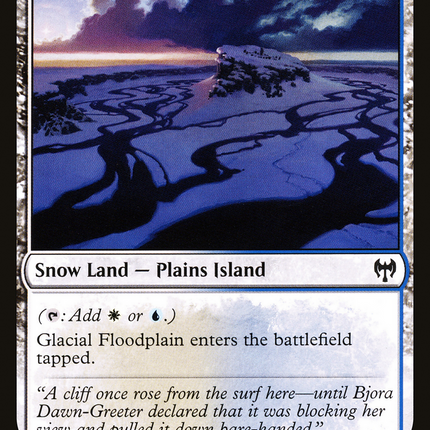 Glacial Floodplain (KHM-257) - Kaldheim: (snow)