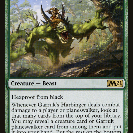 Garruk's Harbinger (M21-185) - Core Set 2021 Foil