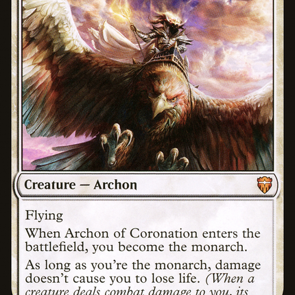 Archon of Coronation (CMR-009) - Commander Legends Foil