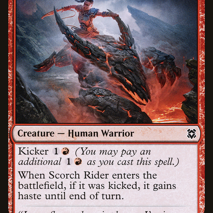 Scorch Rider (ZNR-158) - Zendikar Rising Foil