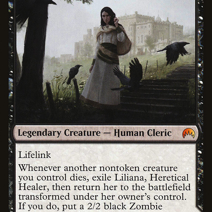 Liliana, Heretical Healer // Liliana, Defiant Necromancer (ORI-106) - Magic Origins: (originpwdfc)