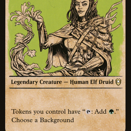 Jaheira, Friend of the Forest (CLB-409) - Commander Legends: Battle for Baldur's Gate: (Showcase)