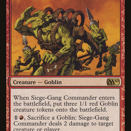 Siege-Gang Commander (M10-157) - Magic 2010 Foil