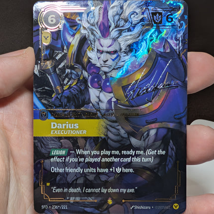 Darius - Executioner (Signature) (236*/221) - Spiritforged Foil (Unique) (999193)