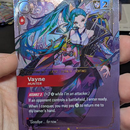 Vayne - Hunter (Signature) (223*/221) - Spiritforged Foil (Unique) (939473)