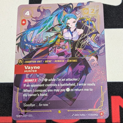 Vayne - Hunter (Signature) (223*/221) - Spiritforged Foil Unique (69879)