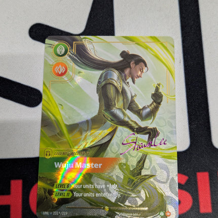 Master Yi - Wuju Master (Signature) (231*/219) - Unleashed Foil (Unique) (12475)