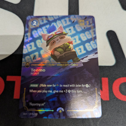 Teemo - Scout (GG EZ) (197b/298) - Riftbound Organized Play Promotional Cards Foil (Unique) (697277)