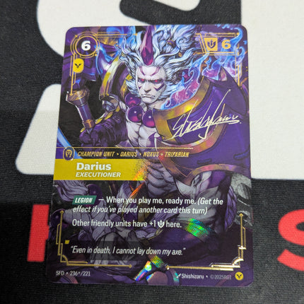 Darius - Executioner (Signature) (236*/221) - Spiritforged Foil (Unique) (869929)