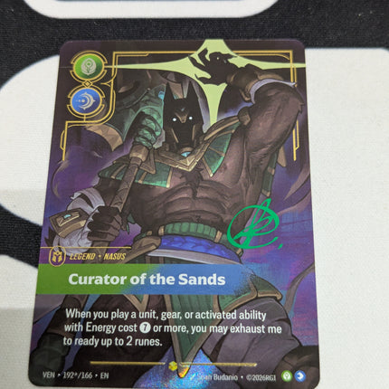 Nasus - Curator of the Sands (Signature) (192*/166) - Vendetta Foil Unique (775378)