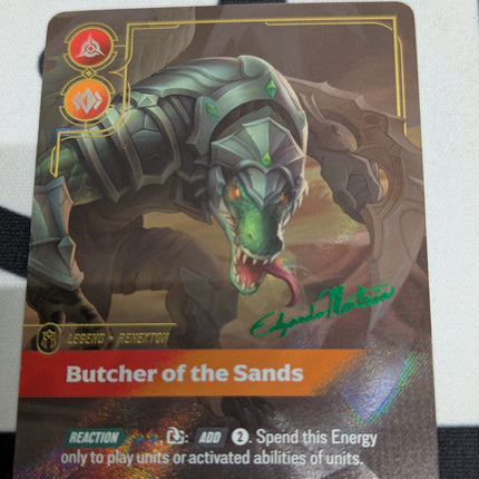 Renekton - Butcher of the Sands (Signature) (190*/166) - Vendetta Foil Unique (108121)