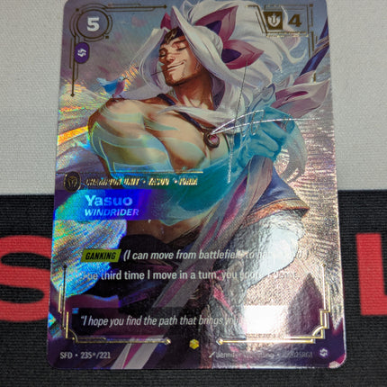 Yasuo - Windrider (Signature) (235*/221) - Spiritforged Foil Unique (29087)
