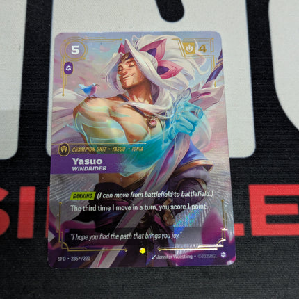 Yasuo - Windrider (Signature) (235*/221) - Spiritforged Foil Unique (58724) (Copy)