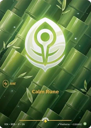 Calm Rune (Vendetta) (R02b) - Riftbound Organized Play Promotional Cards Foil