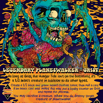 Grist, the Hunger Tide (SLD-1417) - Secret Lair Drop: (Full Art) (Borderless)