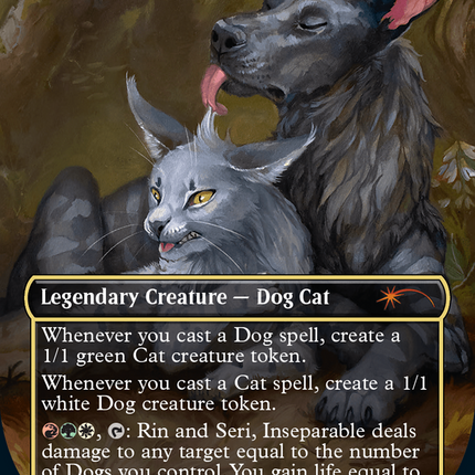 Rin and Seri, Inseparable // Rin and Seri, Inseparable (SLD-1508) - Secret Lair Drop (Borderless) Foil