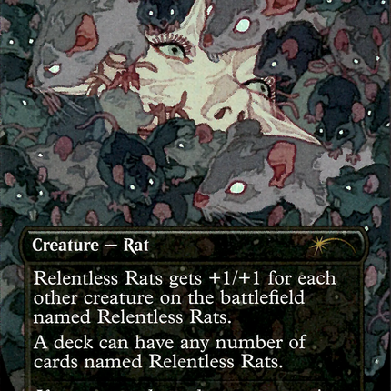 Relentless Rats (SLD-754) - Secret Lair Drop (Borderless) Foil