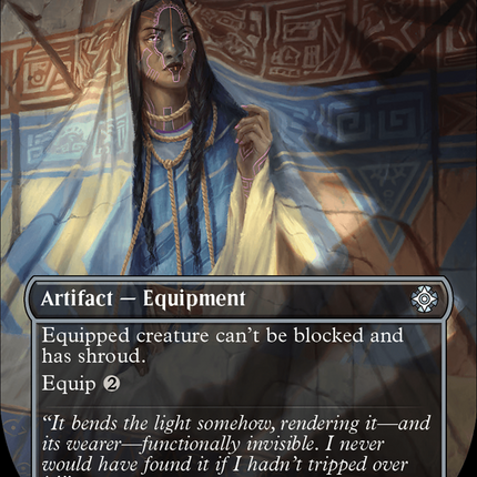 Whispersilk Cloak (LCC-119) - The Lost Caverns of Ixalan Commander (Borderless) Foil