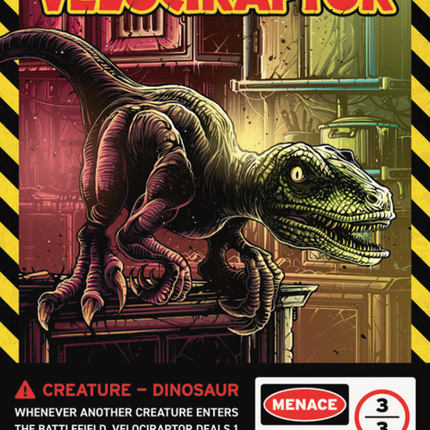 Rampaging Ferocidon (SLD-1390) - Secret Lair Drop / Velociraptor: (Full Art) (Borderless)