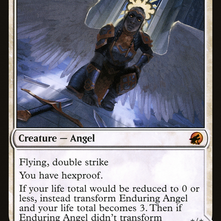 Enduring Angel // Angelic Enforcer (MID-017) - Innistrad: Midnight Hunt: (Double Faced Transform) Foil