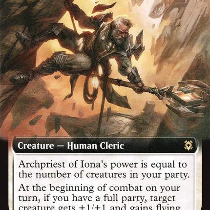 Archpriest of Iona (ZNR-316) - Zendikar Rising: (Extended Art) Foil