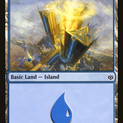 Island (WAR-255) - War of the Spark Foil