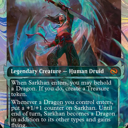 Sarkhan, Dragon Ascendant (TDM-413) - Tarkir: Dragonstorm: (Showcase) Foil