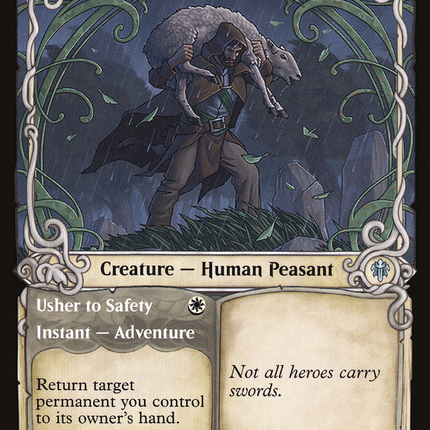 Shepherd of the Flock // Usher to Safety (ELD-278) - Throne of Eldraine: (Showcase)