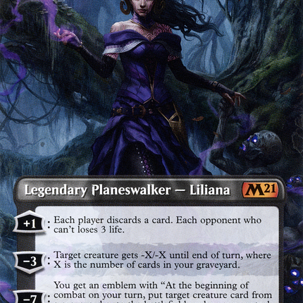Liliana, Waker of the Dead (M21-282) - Core Set 2021 (Borderless)